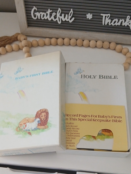 Holy Bible Other - VINTAGE Baby's First Bible Set - Old & New Testament in King James Version